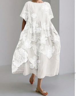 Women's Printed Casual Fashion Short Sleeve Dress
